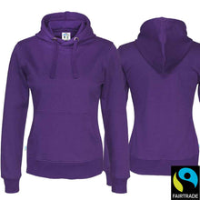 Lade das Bild in den Galerie-Viewer, Hoodie Women Bio-Fair Violette Fairtrade