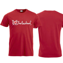 Lade das Bild in den Galerie-Viewer, T-Shirt Rot, I Love Switzerland