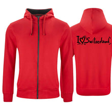Lade das Bild in den Galerie-Viewer, Kapuzenjacke Rot, I Love Switzerland