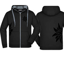 Load image into Gallery viewer, Edelweiss hooded jacket, black/carbon, black Edelweiss