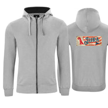 Lade das Bild in den Galerie-Viewer, Kapuzenjacke Grau, Jura Wappen / Schild