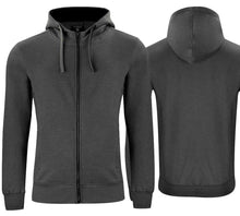 Lade das Bild in den Galerie-Viewer, Kapuzenjacke Anthrazit Meliert