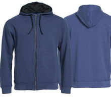 Lade das Bild in den Galerie-Viewer, Kapuzenjacke Blaumeliert