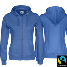 Lade das Bild in den Galerie-Viewer, Kapuzenjacke Damen Royal Blue, Fairtrade