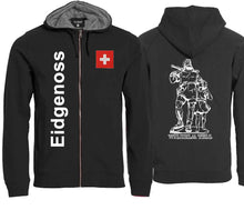 Lade das Bild in den Galerie-Viewer, Kapuzenjacke Unisex Wilhelm Tell Black Edition