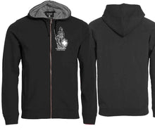 Lade das Bild in den Galerie-Viewer, Kapuzenjacke Schwarz mit Helvetia