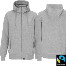 Lade das Bild in den Galerie-Viewer, Kapuzenjacke in schwerer Qualität in Grau Melange