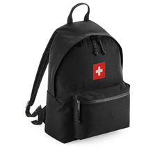 Lade das Bild in den Galerie-Viewer, Rucksack Easy in Schwarz mit Schweizerkreuz