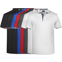Lade das Bild in den Galerie-Viewer, Klassisches Poloshirt mit Kontraststreifen