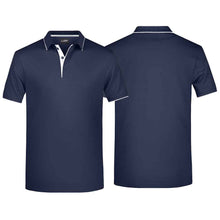 Lade das Bild in den Galerie-Viewer, Klassisches Poloshirt mit Kontraststreifen