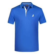 Lade das Bild in den Galerie-Viewer, Landjaeger-Style-Poloshirt-Royalblau-Weiss
