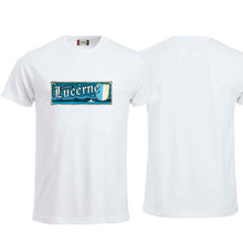 Lade das Bild in den Galerie-Viewer, T-Shirt Weiss, Lucerne (Englisch) Wappen / Schild