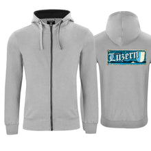 Lade das Bild in den Galerie-Viewer, Kapuzenjacke Grau, Luzern Wappen / Schild