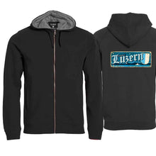 Lade das Bild in den Galerie-Viewer, Kapuzenjacke Schwarz, Luzern Wappen / Schild