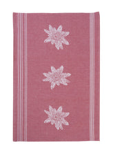 Lade das Bild in den Galerie-Viewer, Berg-Edelweiss Küchentuch Bordeaux