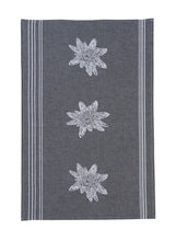 Lade das Bild in den Galerie-Viewer, Berg-Edelweiss Küchentuch Schwarz