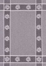 Lade das Bild in den Galerie-Viewer, Edelweiss Bordüre Waffeltuch Schwarz