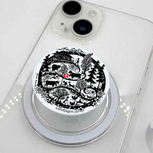 Lade das Bild in den Galerie-Viewer, Mobile Halterung Magnetisch Scherenschnitt Alpenkreis