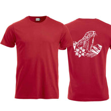 Lade das Bild in den Galerie-Viewer, T-Shirt mit Alpen-Murmeltier, Rot, Rücken gross