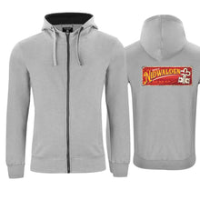 Lade das Bild in den Galerie-Viewer, Kapuzenjacke Grau, Kanton Nidwalden Wappen / Schild