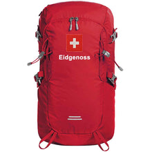 Lade das Bild in den Galerie-Viewer, Outdoor Rucksack in Rot mit Schweizerkreuz und Text Eidgenoss
