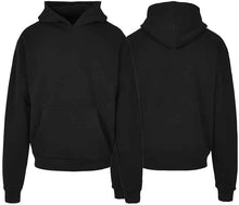 Lade das Bild in den Galerie-Viewer, Oversize Hoody in Schwarz.