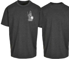 Lade das Bild in den Galerie-Viewer, Oversize T-Shirt in Graumeliert mit Helvetia