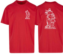 Lade das Bild in den Galerie-Viewer, Oversize T-Shirt Rot mit Wilhelm Tell
