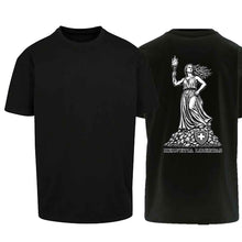 Charger l'image dans la galerie, Oversize T-Shirt Helvetia Libertas, Schwarz, Rücken