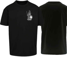Lade das Bild in den Galerie-Viewer, Oversize T-Shirt in Schwarz mit Helvetia