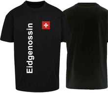 Lade das Bild in den Galerie-Viewer, Oversize T-Shirt Schweizerkreuz 2.0 Black Edition