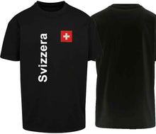 Lade das Bild in den Galerie-Viewer, Oversize T-Shirt Schweizerkreuz 2.0 Black Edition