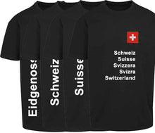 Lade das Bild in den Galerie-Viewer, Oversize T-Shirt Schweizerkreuz 2.0 Black Edition