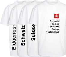 Lade das Bild in den Galerie-Viewer, Oversize T-Shirts Weiss Schweizerkreuz
