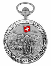 Lade das Bild in den Galerie-Viewer, Taschenuhr Bolux P-02-S Fahnenschwinger & Alphorn