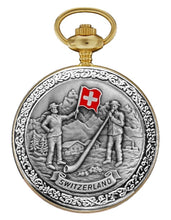 Load image into Gallery viewer, Taschenuhr Bolux P-26-B Fahnenschwinger & Alphorn