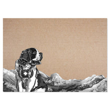 Lade das Bild in den Galerie-Viewer, Papiertischset Bernhardiner