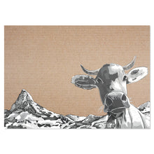 Lade das Bild in den Galerie-Viewer, Papiertischset Kuh