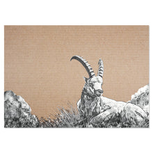 Lade das Bild in den Galerie-Viewer, Papiertischset Steinbock