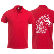 Lade das Bild in den Galerie-Viewer, Polo mit Pferd, Rot, Rücken
