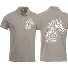 Charger l'image dans la galerie, Polo mit Pferd, Silber, Brust gross & Rücken