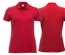 Lade das Bild in den Galerie-Viewer, Polo Damen mit Rot