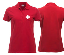 Lade das Bild in den Galerie-Viewer, Polo Damen mit Schweizerkreuz klein