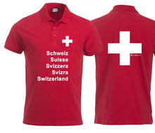 Lade das Bild in den Galerie-Viewer, Polo mit Schweizerkreuz und Text Pass Design