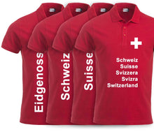 Lade das Bild in den Galerie-Viewer, Polo mit Schweizerkreuz und Text