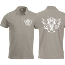 Lade das Bild in den Galerie-Viewer, Polo Silber Unisex mit Schweizer Kuh