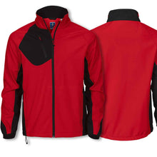 Lade das Bild in den Galerie-Viewer, Projob Softshell-Arbeitsjacke mit Kontrastelementen Rot