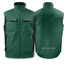 Lade das Bild in den Galerie-Viewer, Projob Arbeitsweste mit Kontrastelementen Grün