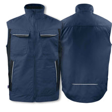 Lade das Bild in den Galerie-Viewer, Projob Arbeitsweste mit Kontrastelementen Marine