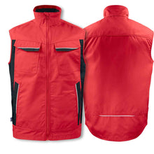 Lade das Bild in den Galerie-Viewer, Projob Arbeitsweste mit Kontrastelementen Rot